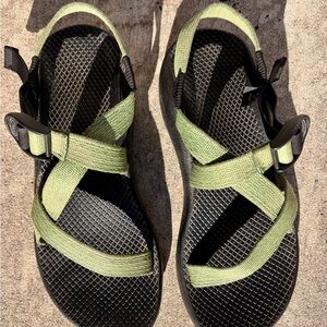 Green Chaco Adjustable Strappy Sandals